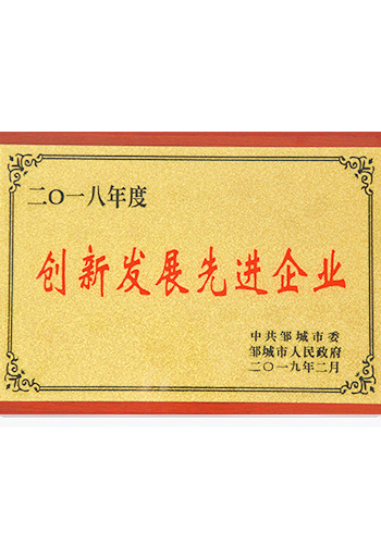2018年创新发展先进企业